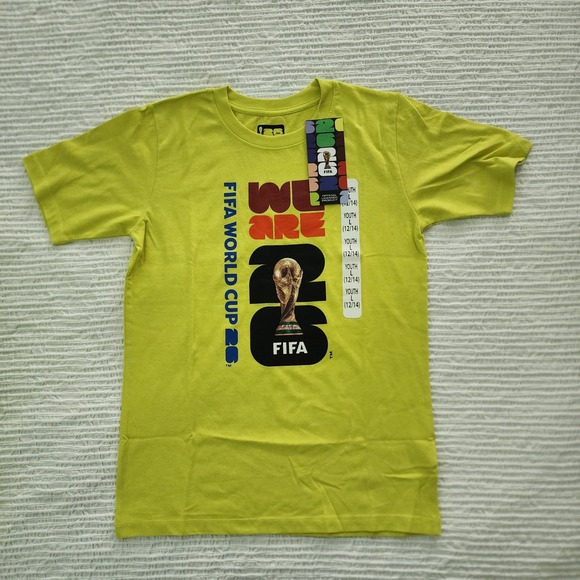 FIFA World Cup 26 Other - FIFA World Cup 26 Kids Youth Large 12/14 Lime Green Graphic T-Shirt